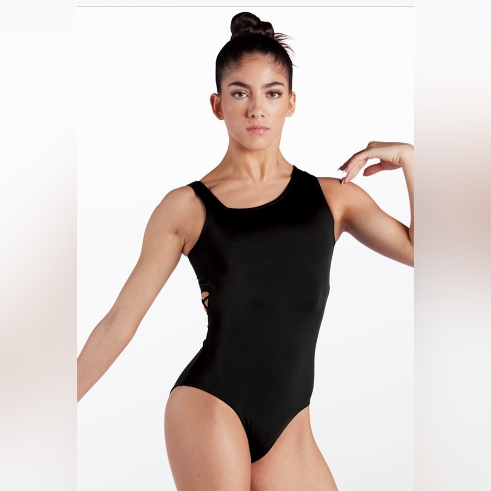 Balera Asymmetric Laced Back Leotard Small Adult